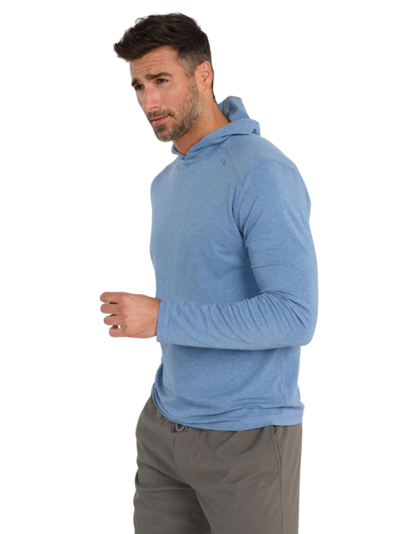 tasc Carrollton Hoodie Chambray Heather