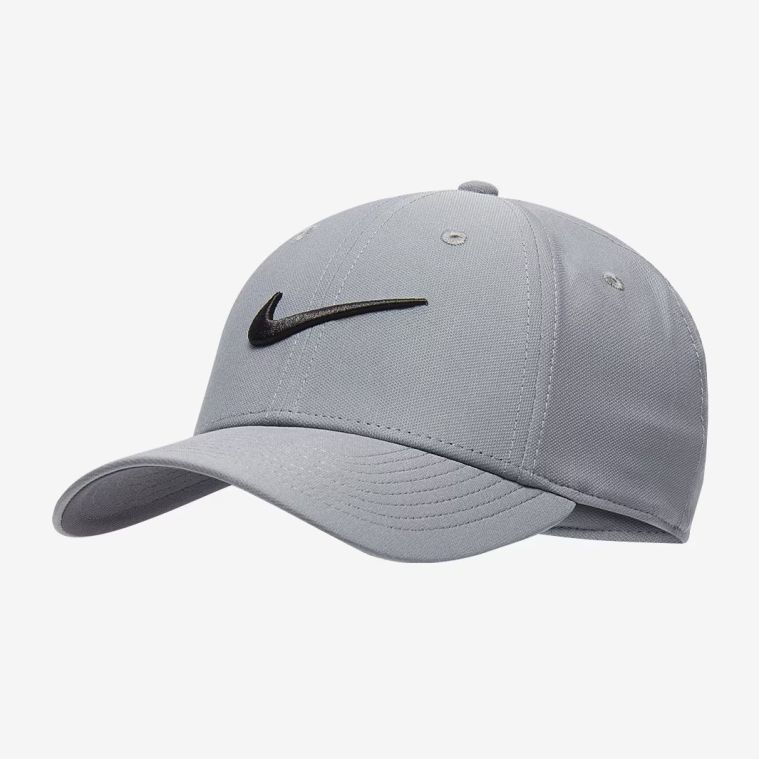 Nike Dri-FIT Club Structured Cap Smoke Grey/Black (SKYTRAK LOGO)