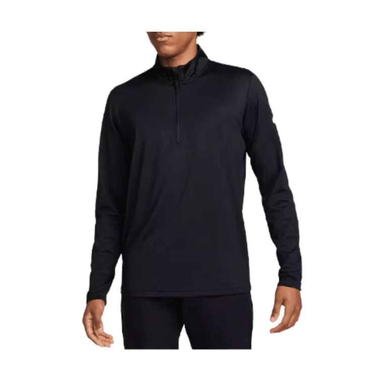 Nike Dri-FIT Victory 1/2 Zip Top Black/White (GOLFTEC LOGO)