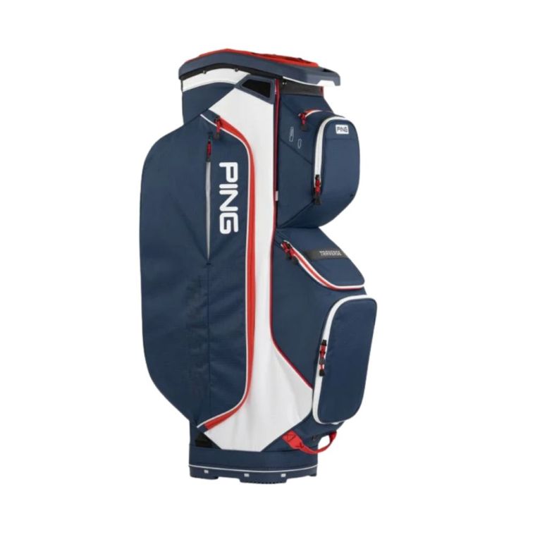 PING Traverse Cart Bag Navy/White/Red