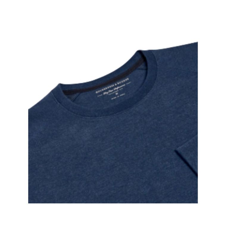 Holderness & Bourne Kennedy Pullover Heathered Atlantic (GOLFTEC LOGO)