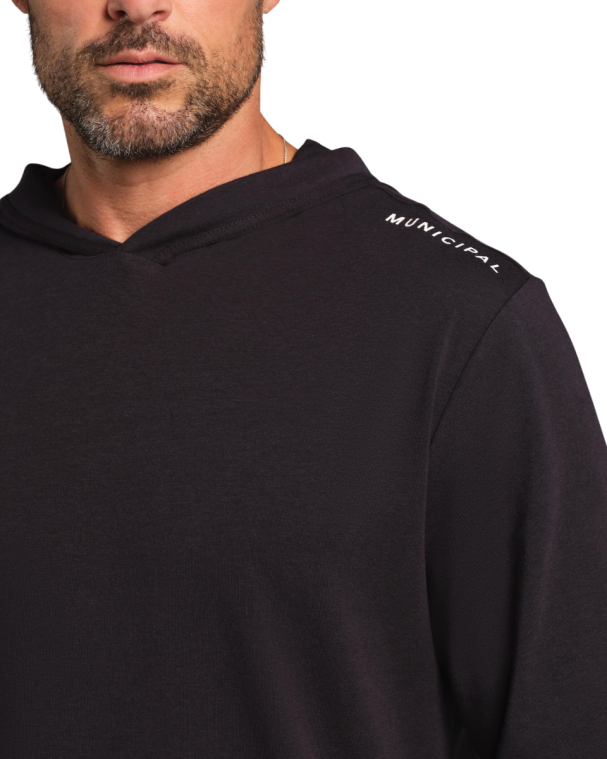 Municipal Enduro Stretch LS Hooded T-shirt Black 