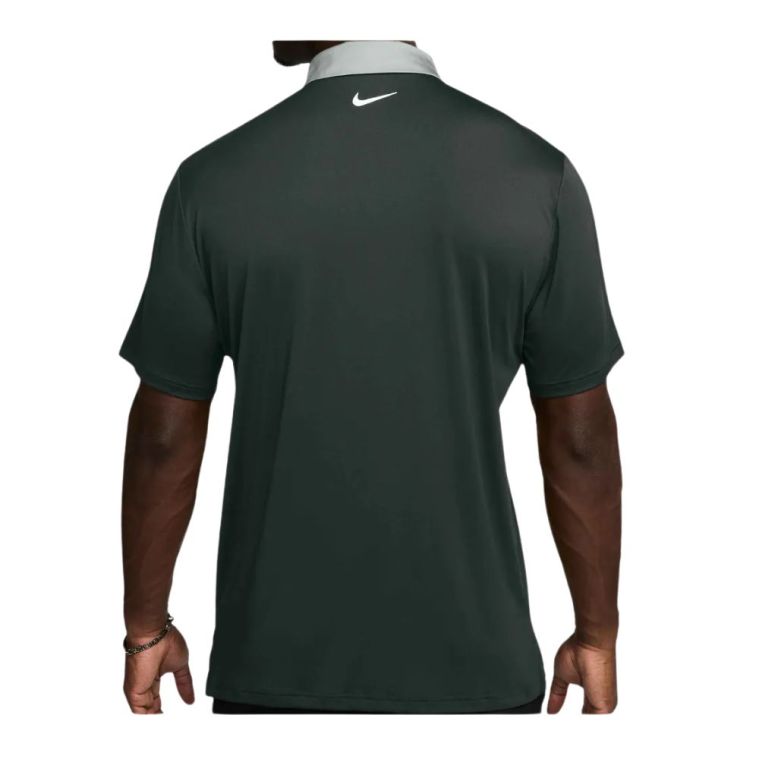 Nike Dri-FIT Tour Contrast Polo Night Forest/Clay Green/Pale Ivory (GOLFTEC LOGO)