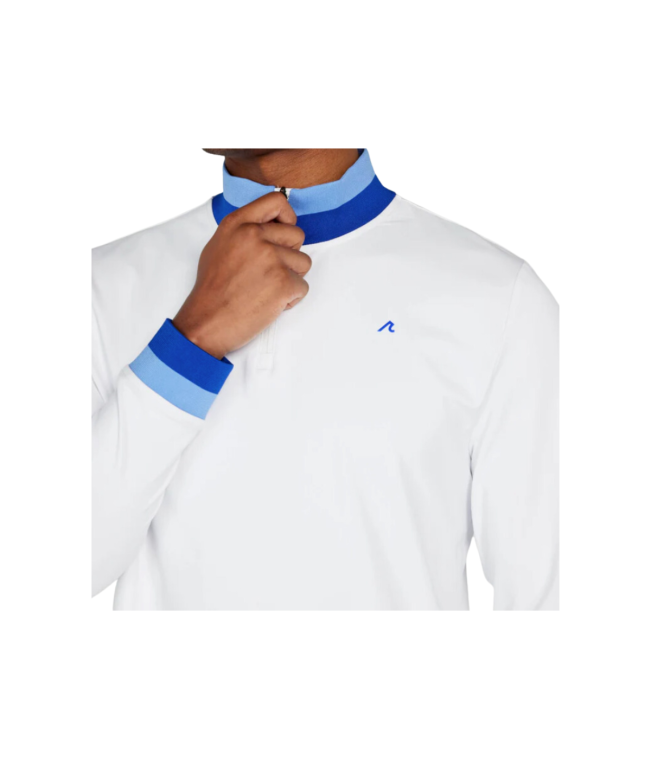 Redvanly Dunham Quarter Zip In Bright White
