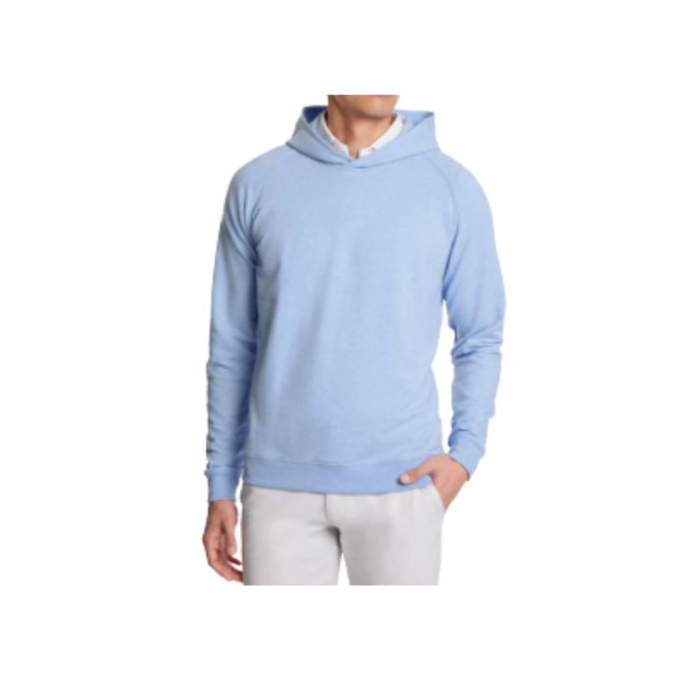 Holderness & Bourne Lawson Pullover Heathered Skye (GOLFTEC LOGO)