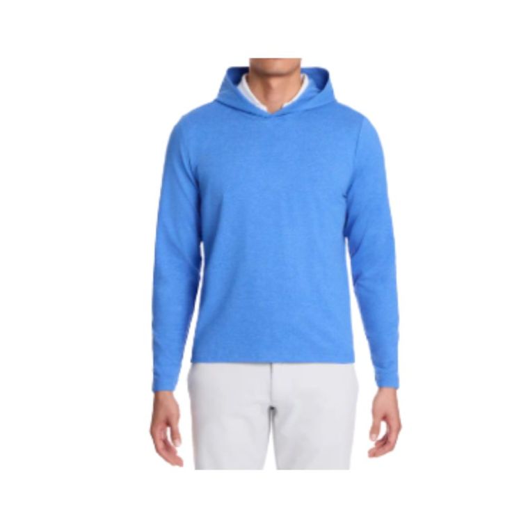 Holderness & Bourne Stowe Pullover Heathered Marlin Blue (GOLFTEC LOGO)