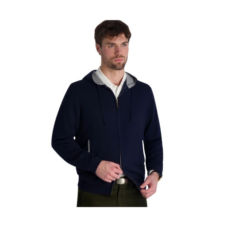 Fairway & Greene Holland Hoodie Marine Grey Heather