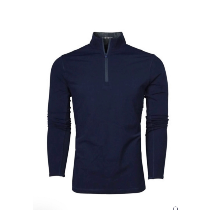 Greyson Tate Quarter Zip Maltese Blue