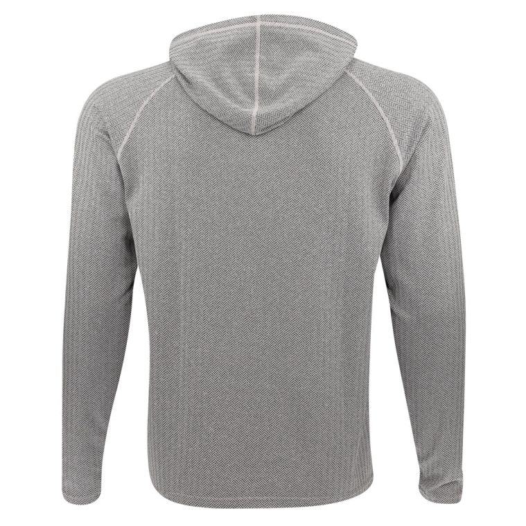 Field Day Palmer Performance Hoodie White Herringbone