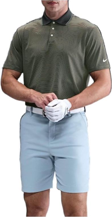 Nike Dri-FIT Tour Stripe Polo Clay Green/Pale Ivory (GOLFTEC LOGO)