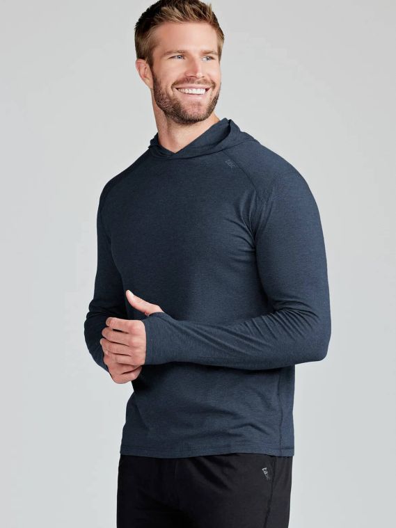 Tasc Carrollton Hoodie Navy Heather SKYTRAK Logo
