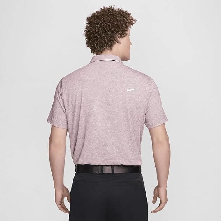 Nike Dri-FIT Tour Stripe Polo Burgundy Crush/White (GOLFTEC LOGO)