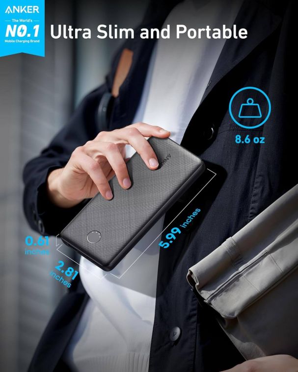 Anker Power Bank 10k GOLFTEC logo 