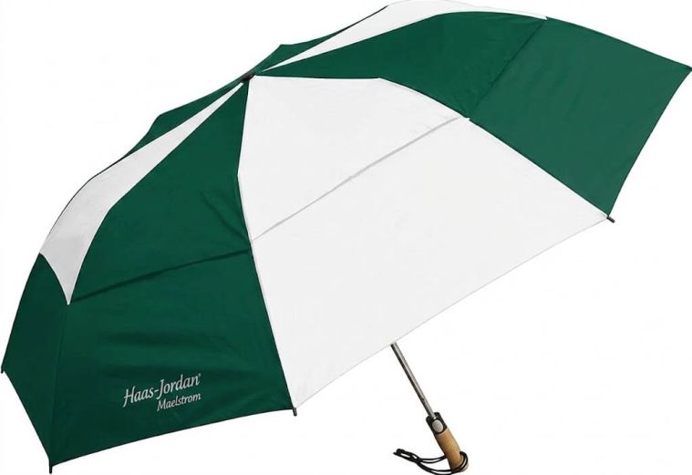 Haas-Jordan Maelstrom Umbrella Pine/White (GOLFTEC LOGO)