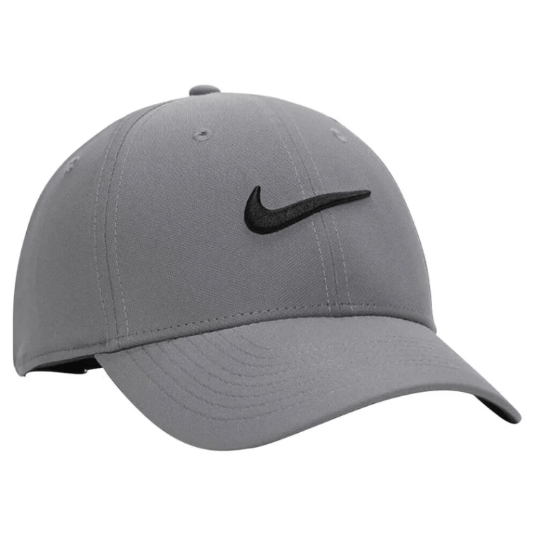 Nike Dri-FIT Club Structured Cap Smoke Grey/Black (GOLFTEC LOGO)