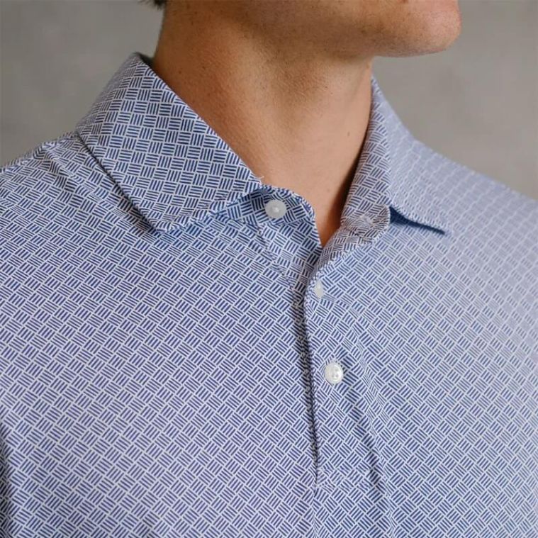 B. Draddy Cool Moore Polo White (GOLFTEC LOGO)