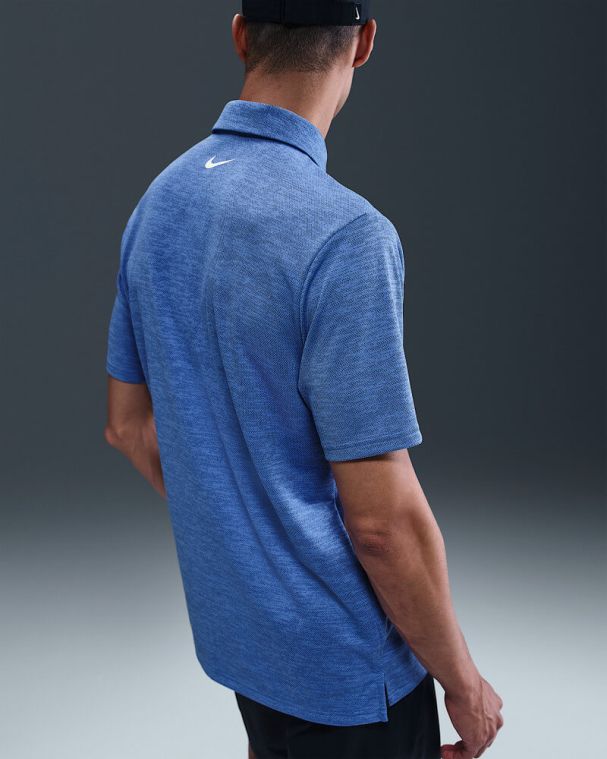 Nike Dri-FIT Tour Jacquard Polo Comet Blue/Blue Void/White (GOLFTEC LOGO)