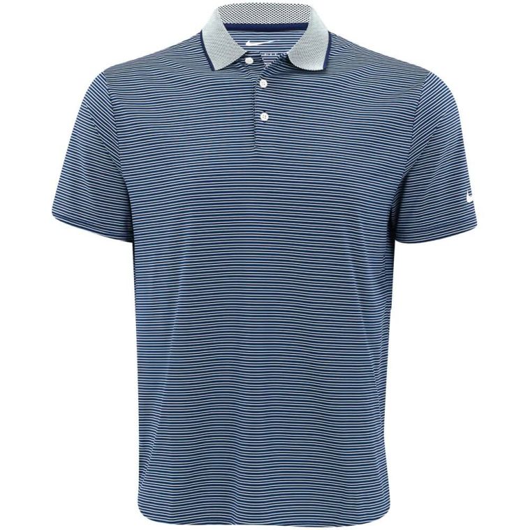 Nike Dri-Fit Tour Stripe Polo Midnight Navy/Pale Ivory 