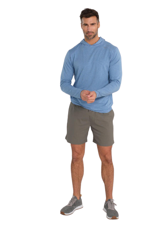 tasc Carrollton Hoodie Chambray Heather
