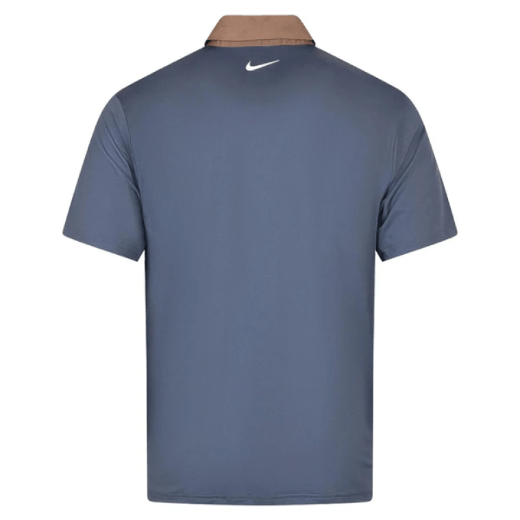 Nike Dri-FIT Tour Contrast Polo Diffused Blue/Mink Brown/White (GOLFTEC LOGO)