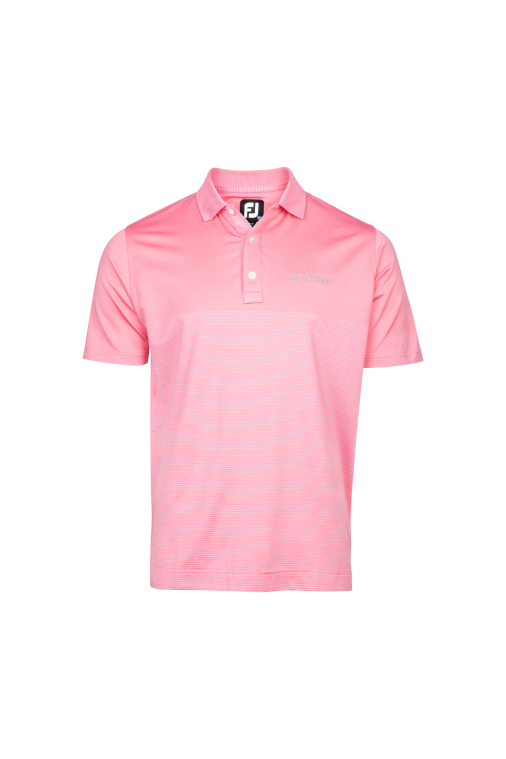 FootJoy Engineered Pin Stripe Lisle Azalea/White