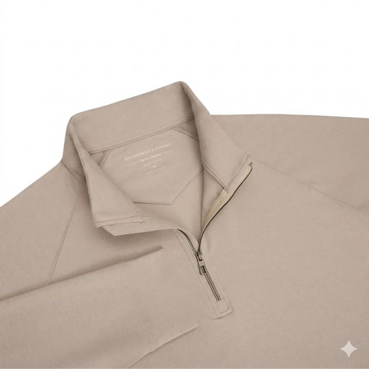 Holderness & Bourne Westland Pullover Heathered Dune 