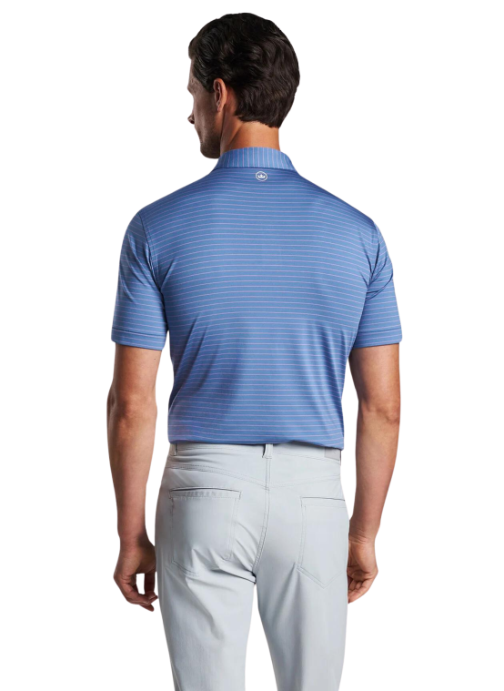 Peter Millar Duet Performance Jersey Polo - Blue Pearl