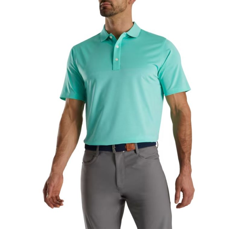 FootJoy Lisle Engineered Polo Green/White