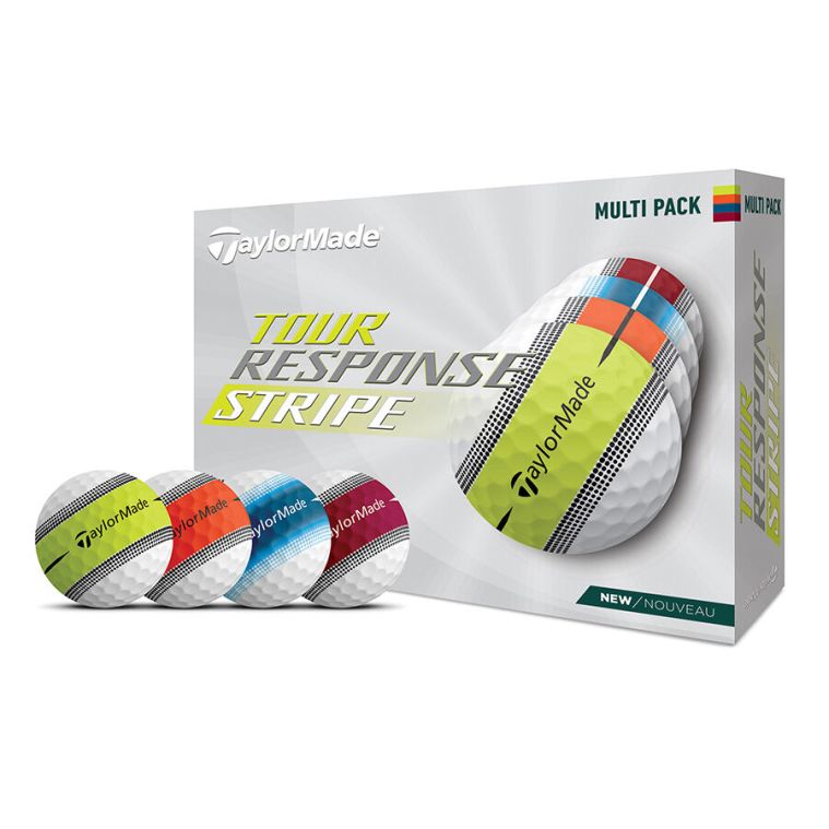 TaylorMade Tour Response Multi Stripe Golf Balls
