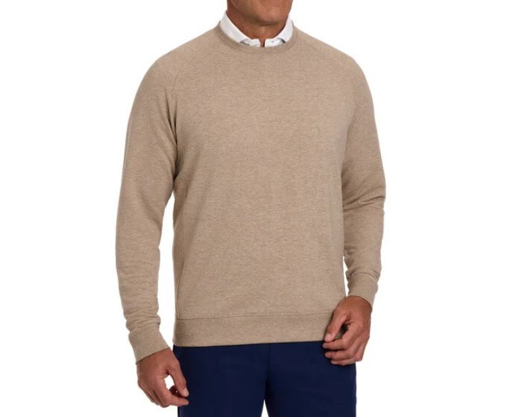 Holderness & Bourne Kennedy Crewneck Heathered Dune 