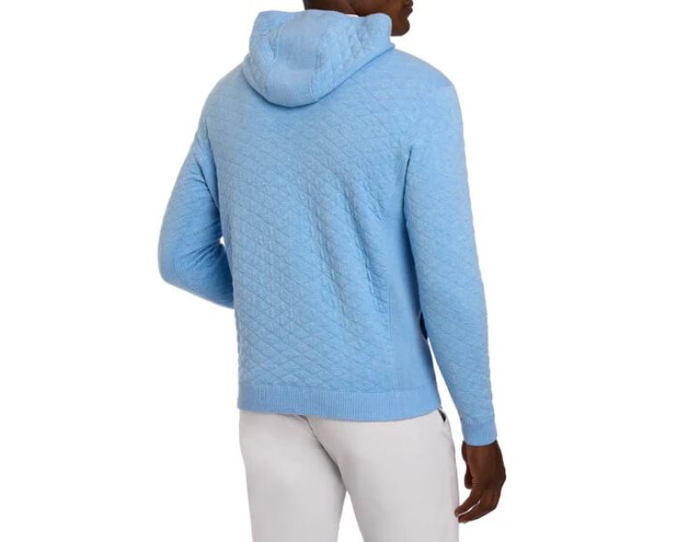 Holderness & Bourne Wallace Hoodie Heathered Vista Blue