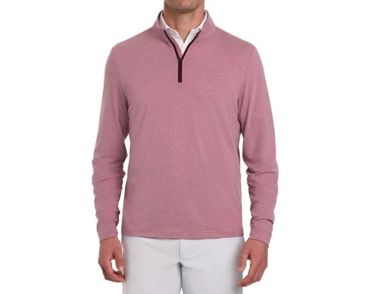 Holderness & Bourne Royce Pullover Heathered Cabernet