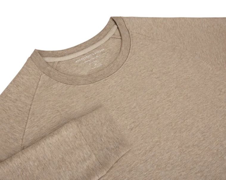 Holderness & Bourne Kennedy Crewneck Heathered Dune 
