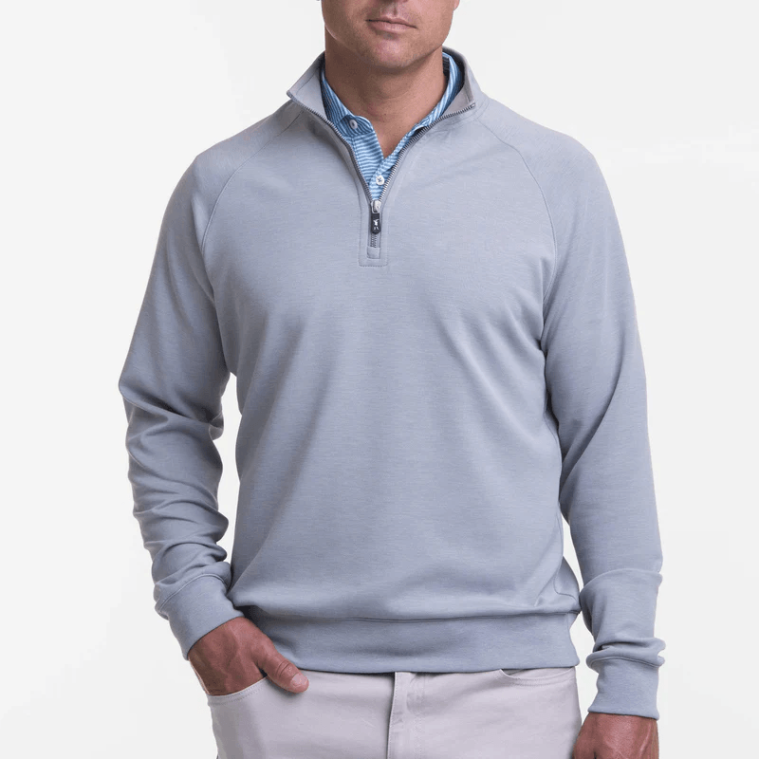 Fairway & Greene Valley 1/4 Zip Shadow Grey Heather (GOLFTEC LOGO)