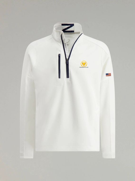 Zero Restriction Z500 1/4 Zip Pullover White/Navy