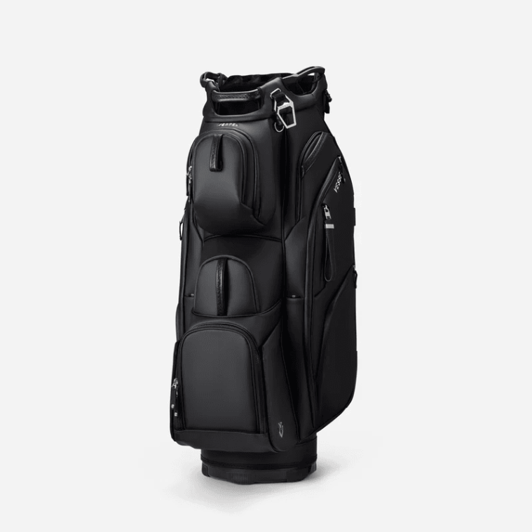 Vessel Lux Pro Cart II 7-Way Black GOLFTEC Logo 