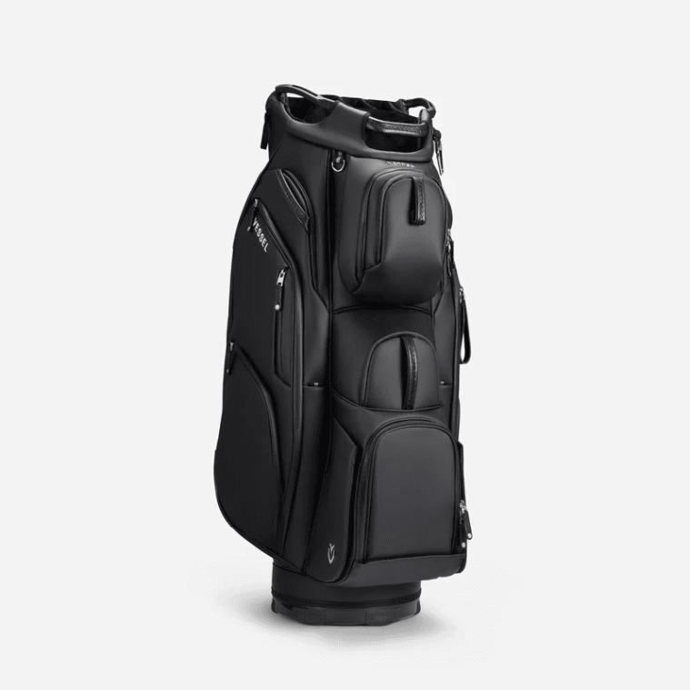Vessel Lux Pro Cart II 7-Way Black GOLFTEC Logo 