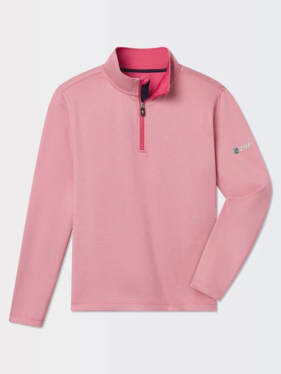 Fairway & Greene Coughlin 1/4 Zip Redwood/White (GOLFTEC LOGO)