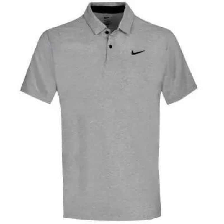 Nike Dri-Fit Tour Heather Polo Black/Pure White