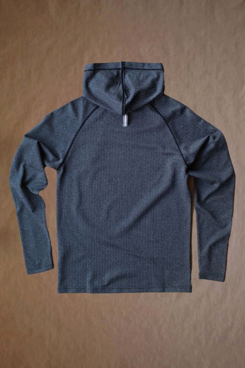 Field Day Palmer Performance Hoodie Charcoal Herringbone