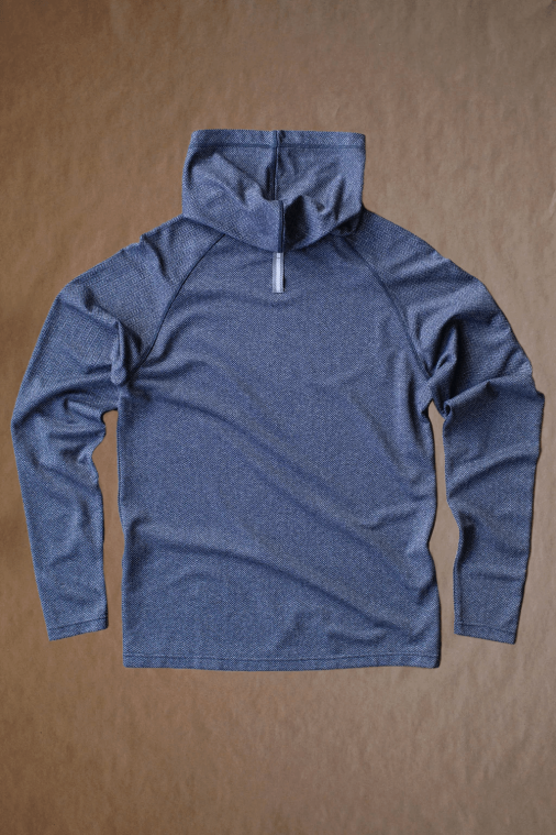 Field Day Palmer Performance Hoodie Navy Herringbone