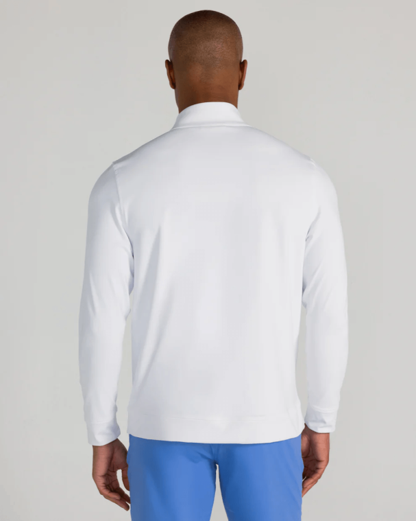 Redvanly Fallon Quarter Zip Bright White