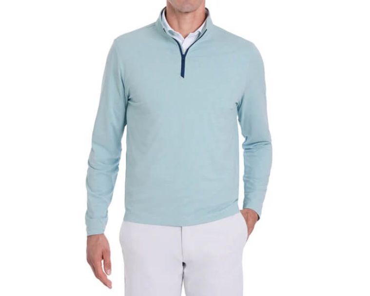 Holderness & Bourne Bell Q Zip Heathered Harbor