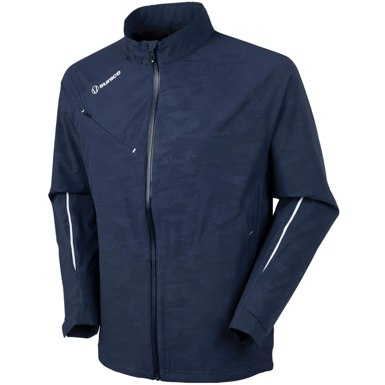 Sunice Elliot Lightweight Wind Jacket Midnight Camo Embossed 