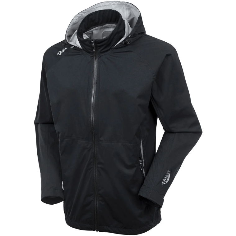 Sunice Joe Zephal Flextech Waterproof Rain Jacket Black/Charcoal Melange 