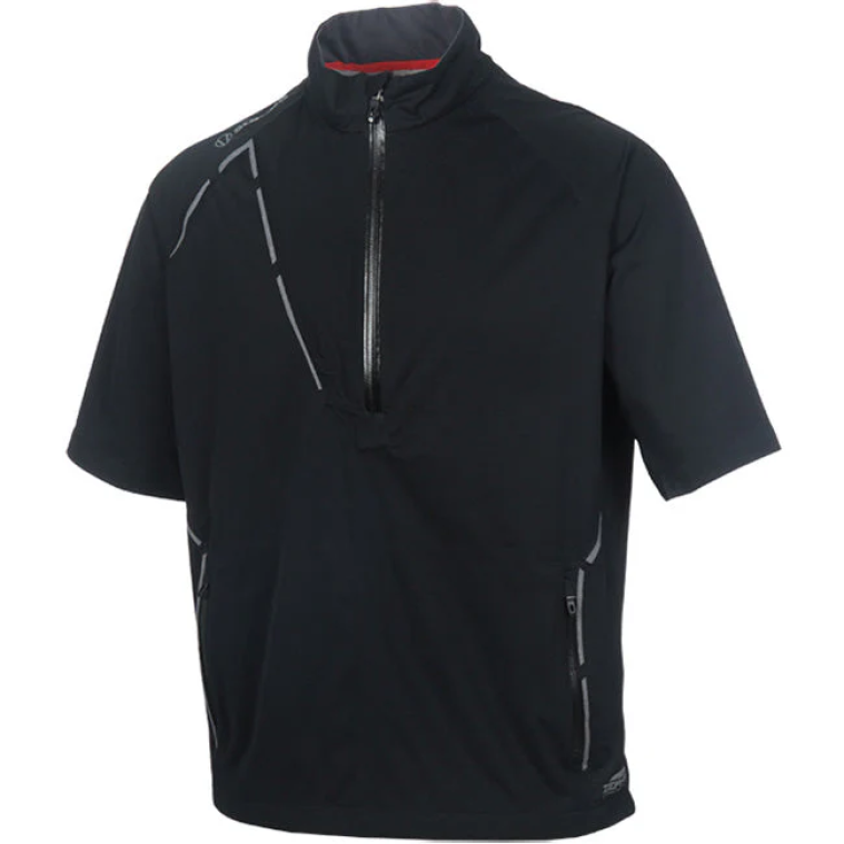 Sunice Sullivan Zephal Rain Short-Sleeve Pullover Black/Pure White