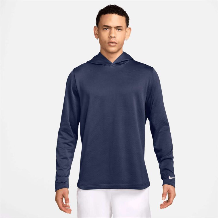 Nike Dri-Fit Tour Lightweight Hoodie Midnight Navy/White