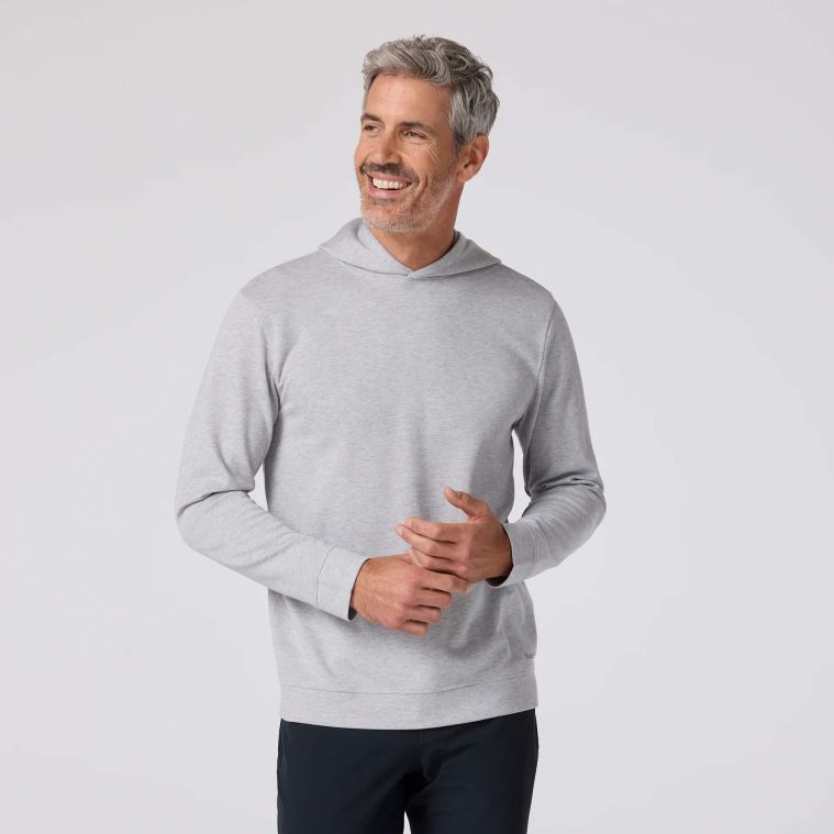 Mizzen+Main KPI Hoodie Light Gray Heather (GOLFTEC LOGO)