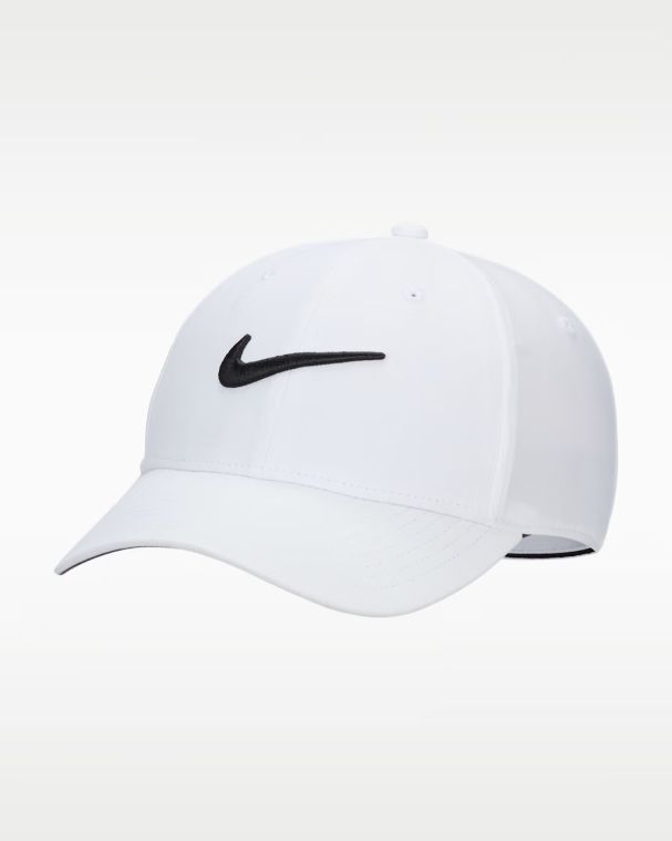 Nike Dri-FIT Club Structured Cap Black/White (GOLFTEC LOGO)