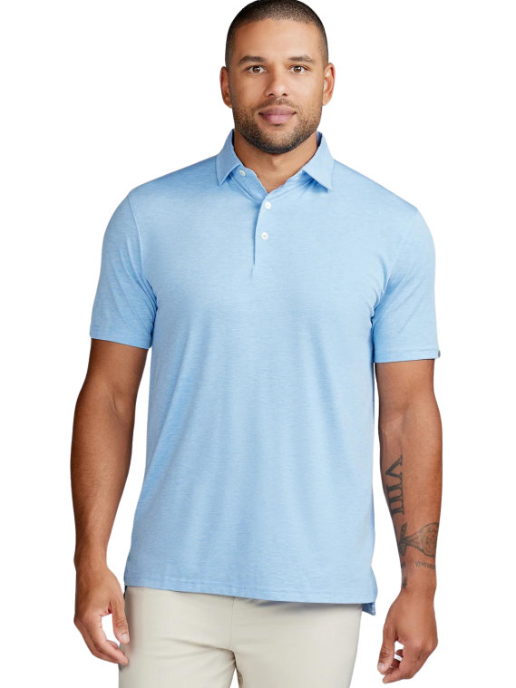 tasc Cloud Lightweight Polo Polar Heather